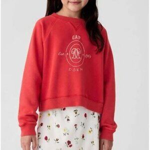 Gap x Doen Red Crop Crew neck Sweater - Kids L/Womens XXS